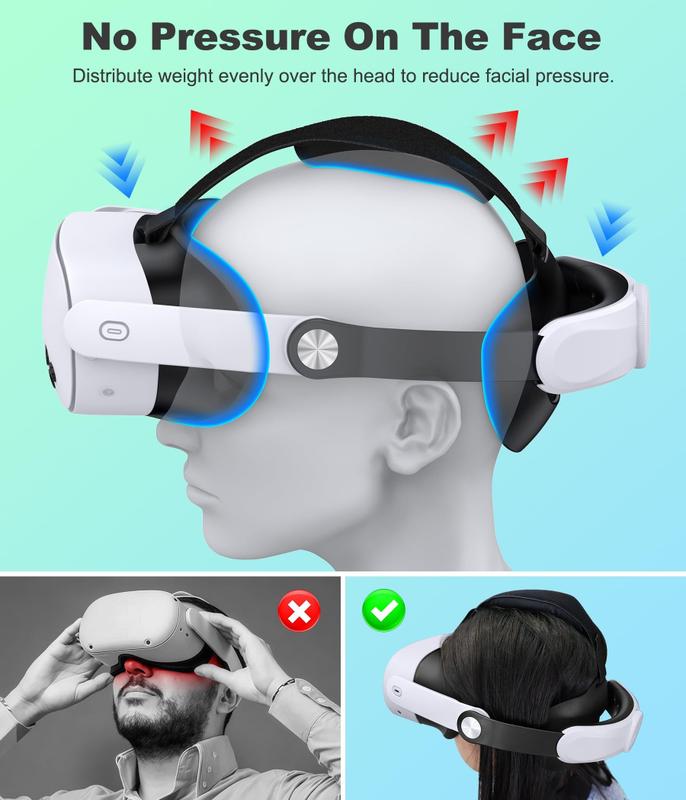 Alça de cabeça NinjaJoyox para Meta Quest 3S/Quest 3/Quest 2 VR